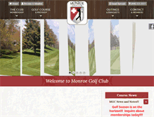Tablet Screenshot of monroecountryclub.com